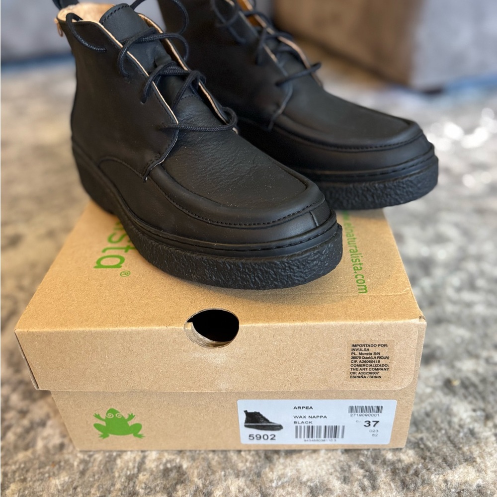 El Naturalista - Wax Nappa Black - Ankle Boot